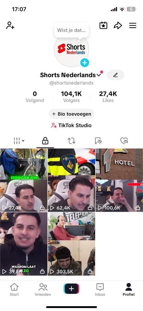 TikTok Account 105K Volgers (Internationaal publiek), Tickets en Kaartjes, Overige Tickets en Kaartjes