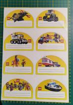 Stickerblad A4 8x Lego Etiketten '80s Ridders-Helicopter-, Enlèvement ou Envoi