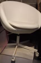 fauteuil simili blanc, Ophalen, Zo goed als nieuw, Overige materialen