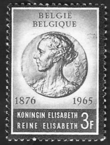 1 Postzegel Overlijden Koningin Elisabeth België 1965 beschikbaar voor biedingen
