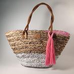 xandres sac cabas sac de plage roseau cuir rafia rose, Bijoux, Sacs & Beauté, Shopper, Rose, Enlèvement ou Envoi