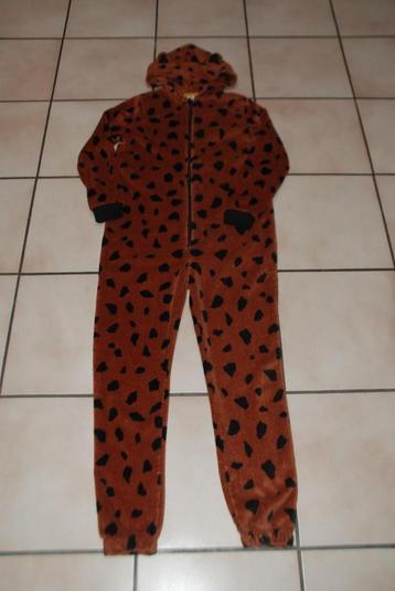 Halloweenpyjama Onésie jongen „Cheetah” bruin T152 of 11/12A beschikbaar voor biedingen