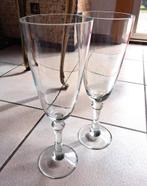 Glazen vazen op voet, Ophalen, Zo goed als nieuw, Glas, Minder dan 50 cm