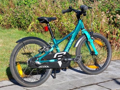 Kinderfiets 18" met 3 versnellingen Scool, Fietsen en Brommers, Fietsen | Kinderfietsjes, Zo goed als nieuw, 16 tot 20 inch, Ophalen