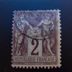 1877 France, Paix et Commerce, 2 brun-rouge Type 2, cachet, Affranchi, Enlèvement ou Envoi