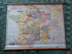 ancienne carte scolaire sur canvas: formation de la France, Enlèvement, Géographie