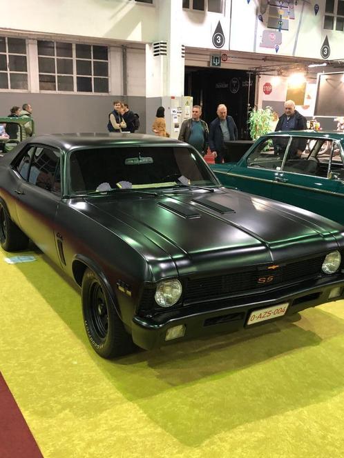 Chevrolet nova ss, Auto's, Oldtimers, Particulier, Chevrolet, Benzine, Coupé, 2 deurs, Automaat, Zwart, Zwart, Leder, Achterwielaandrijving