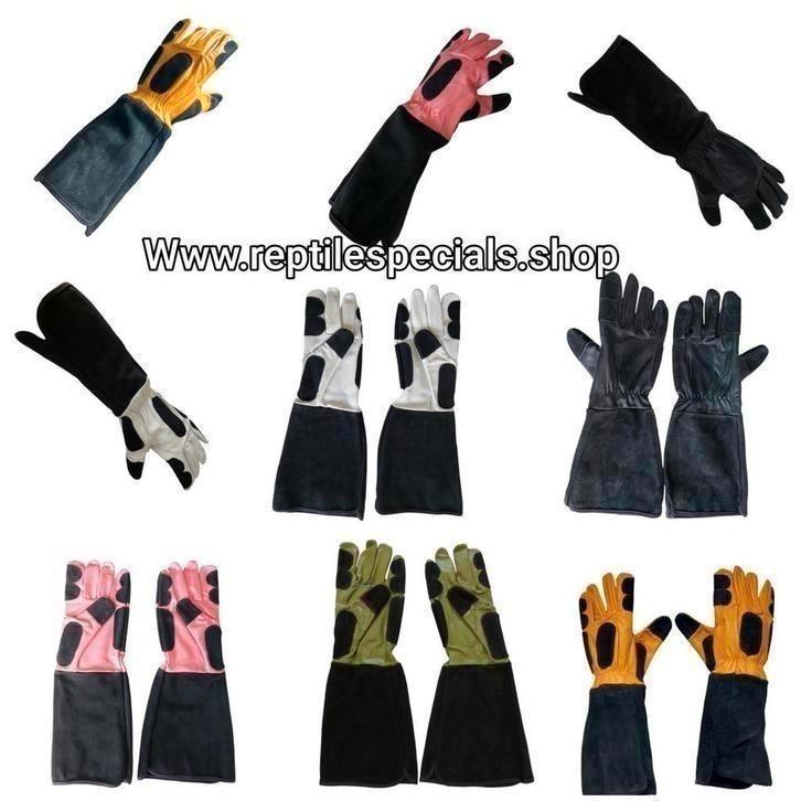 17. Reptile Specials Leren Handschoenen, gloves, Dieren en Toebehoren, Reptielen en Amfibieën | Toebehoren, Nieuw, Ophalen of Verzenden