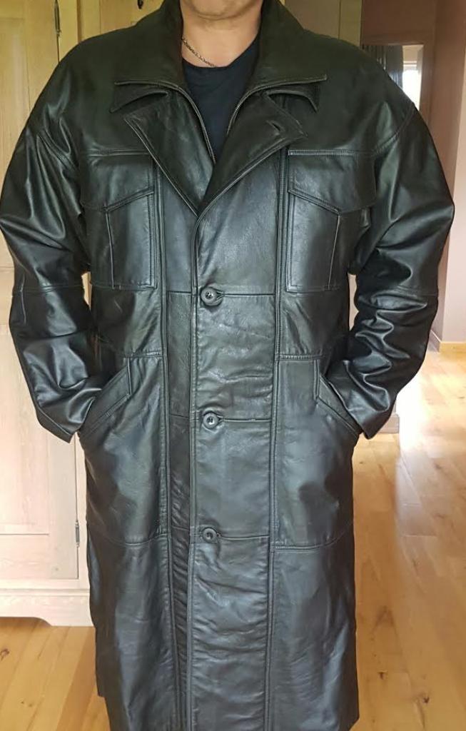 Veste imper en cuir style Matrix, Kleding | Heren, Jassen | Winter, Nieuw, Maat 56/58 (XL), Zwart, Ophalen