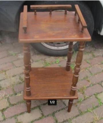 Mooi Retro Houten Telefoontafeltje - 38x31x78 beschikbaar voor biedingen