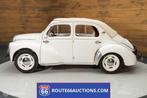 Renault 4CV Cabriolet| Route 66 Auctions, Lederen bekleding, 4 deurs, Renault, Wit