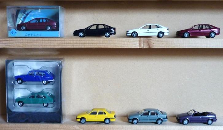 Miniatuur auto's RENAULT  1/87  HO  vaste prijs, Hobby en Vrije tijd, Modeltreinen | H0, Zo goed als nieuw, Overige typen, Overige merken
