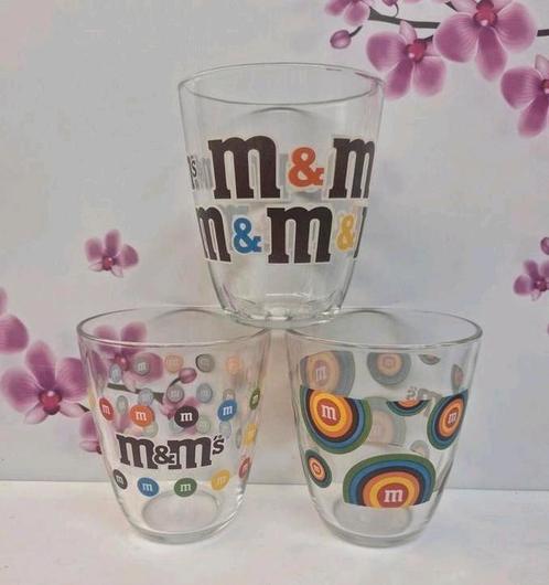 🤎 M&M Glazen, Verzamelen, Glas en Drinkglazen, Zo goed als nieuw, Overige typen, Ophalen of Verzenden