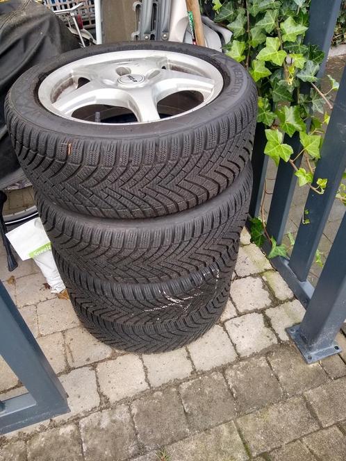 Set winterbanden op velg, Auto-onderdelen, Banden en Velgen, Banden en Velgen, Winterbanden, 15 inch, 195 mm, Personenwagen, Gebruikt