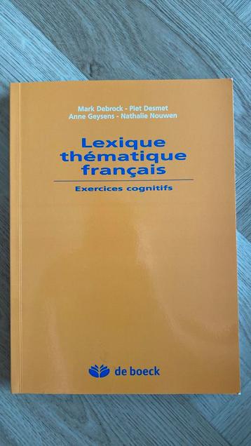Lexique thématique français, Enlèvement ou Envoi, Neuf, Ne s'applique pas, Mark Debrock