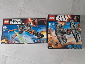 Lego Star Wars 75101 75102 TIE fighter X-Wing Starfighter disponible aux enchères