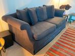 Ruime donkerblauwe 3-zits bank – comfortabele diepe zit, Huis en Inrichting, Zetels | Zetels, Ophalen, Stof