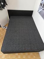 Boxspring met matras 140x200, Huis en Inrichting, Slaapkamer | Boxsprings, Ophalen, Gebruikt, Zwart, 140 cm
