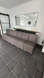 Stoelen (gratis), Huis en Inrichting, Stoelen, Ophalen, Gebruikt, Leer, Grijs