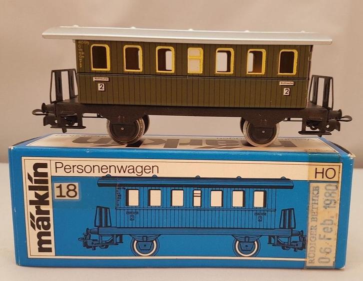4040 MAERKLIN – PERSONENRIJTUIG/VOITURE PASSAGIER MÄRKLIN OV, Hobby en Vrije tijd, Modeltreinen | H0, Zo goed als nieuw, Wagon