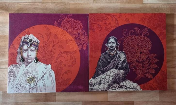 Deux tableaux de "portrait Ethnique ", Antiek en Kunst, Kunst | Schilderijen | Abstract, Ophalen