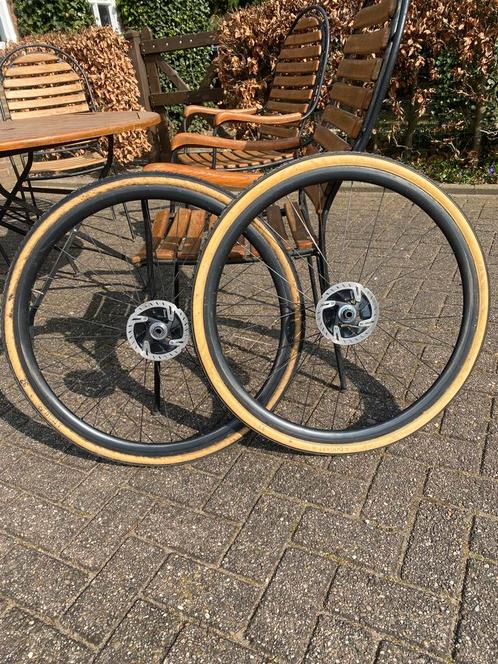 Quasar carbon wielset Disc, Fietsen en Brommers, Fietsonderdelen, Zo goed als nieuw, Racefiets, Wiel, Ophalen of Verzenden