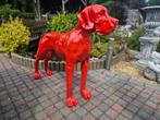 Beeld duitse dog rood polyester, Ophalen of Verzenden