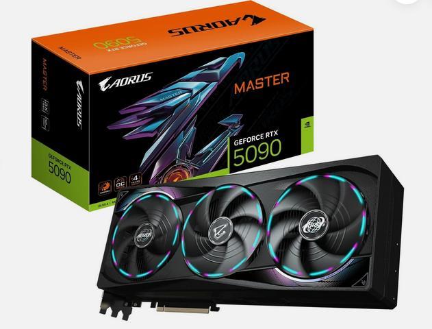 GIGABYTE AORUS GeForce RTX 5090 MASTER 32G, Computers en Software, Videokaarten, Zo goed als nieuw, Nvidia, PCI-Express 5.0, Overige soorten