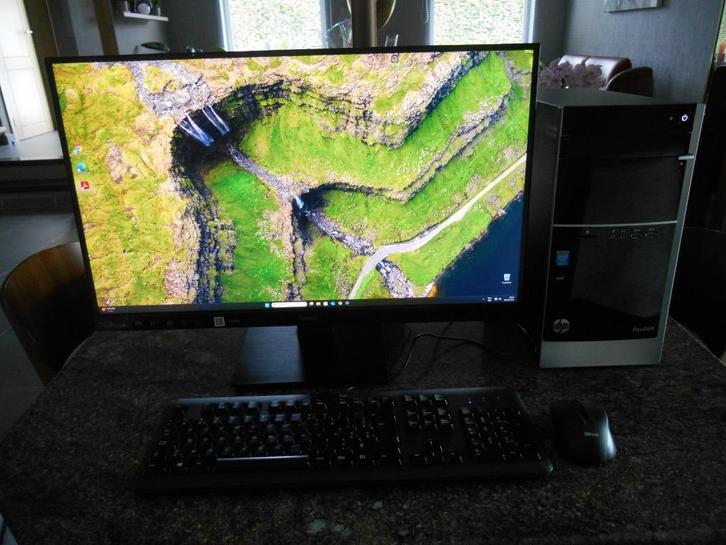 HP- i7 - Nvidia Quadro - 27" QHD Scherm - Keyb & Mouse & Cam, Computers en Software, Desktop Pc's, Ophalen