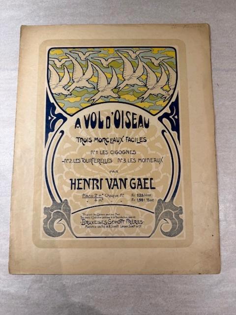 Henri Van Gael – A vol d’oiseau: Les Tourterelles, Op. 98, Muziek en Instrumenten, Bladmuziek, Gebruikt, Artiest of Componist