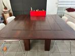 houten tafel 150 x 150, Huis en Inrichting, Ophalen, Koloniaal, Zo goed als nieuw, Vijf personen of meer
