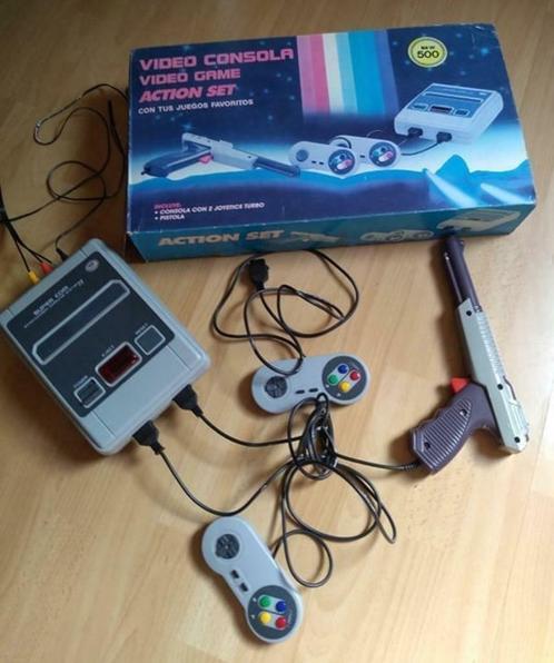 Super Com 72, Consoles de jeu & Jeux vidéo, Consoles de jeu | Nintendo NES, Utilisé, Avec 2 manettes, Avec jeux, Avec zapper/pistolet