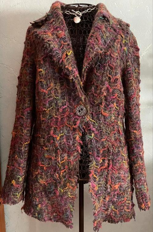 Caroline Biss 42 Kleurrijk zomer vestje/jasje, Kleding | Dames, Jassen | Zomer, Zo goed als nieuw, Maat 42/44 (L), Overige kleuren