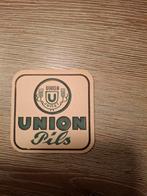 Oud bierviltje/sous bock union jumet, Verzamelen, Ophalen of Verzenden