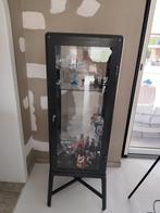 Vitrinekast grijs 1m50 hoog, 50cm breed en 40cm diep, Huis en Inrichting, Ophalen, Met deur(en), 100 tot 150 cm, 50 tot 100 cm