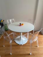 Ikea Docksta eettafel tafel 103cm wit, Huis en Inrichting, Tafels | Eettafels, Ophalen, Kunststof, Gebruikt, Rond