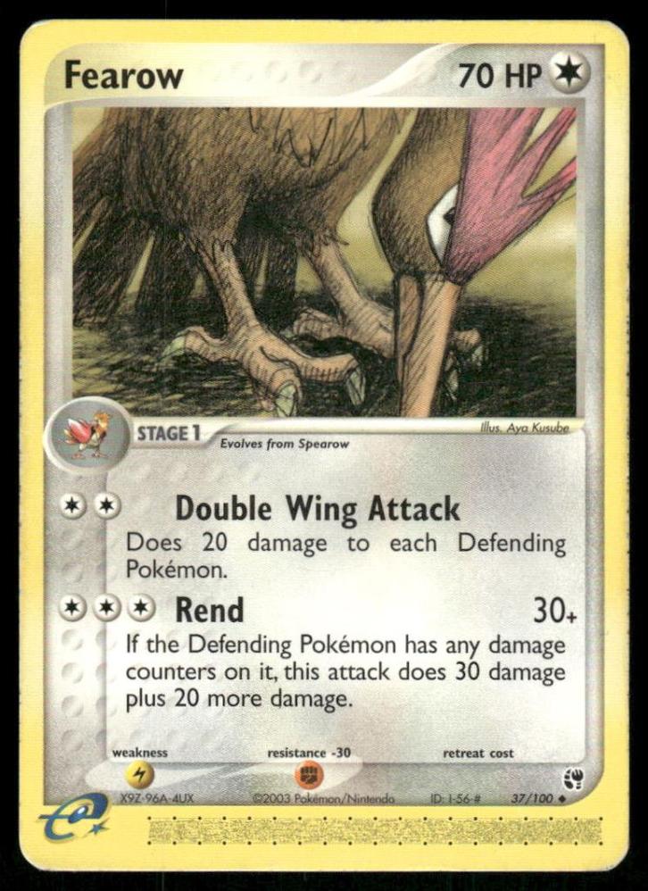 Fearow 37/100 - Sandstorm, Hobby en Vrije tijd, Verzamelkaartspellen | Pokémon, Gebruikt, Verzenden