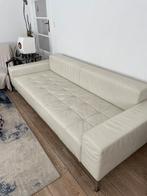 Zanotta Alfa 3-zitsbank met iconisch design in beige leer, Huis en Inrichting, Zetels | Zetels, Ophalen, Gebruikt, Driepersoons