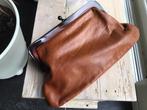 Handtas cognac kleur(leder), Handtassen en Accessoires, Tassen | Damestassen, Ophalen, Zo goed als nieuw, Handtas