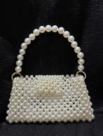 Pareltas nieuw handtas met parels sac en perle, Handtassen en Accessoires, Tassen | Damestassen, Ophalen of Verzenden, Nieuw, Wit
