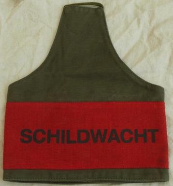 Schouderband, Armband, Armlet, Schildwacht, KL, jaren'80.(5) beschikbaar voor biedingen