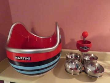 Lot plat apéritif et rafraîchisseur bouteilles Martini  beschikbaar voor biedingen