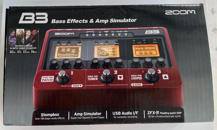 ZOOM B3, Muziek en Instrumenten, Effecten, Zo goed als nieuw, Multi-effect, Ophalen of Verzenden