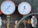 reduceertoestel met dubbele manometer en 6 gasslangen, Ophalen, Gebruikt, Druk