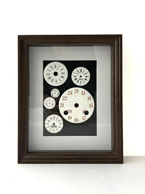 kader deco oude emaille wijzerplaten zakhorloge klok Roskopf, Handtassen en Accessoires, Horloges | Antiek, Zakhorloge, Ophalen of Verzenden