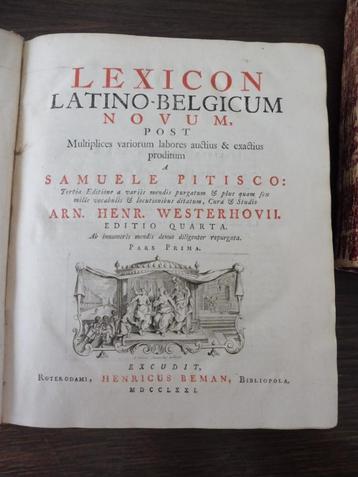Lexicon Latino-Belgicum Novum beschikbaar voor biedingen