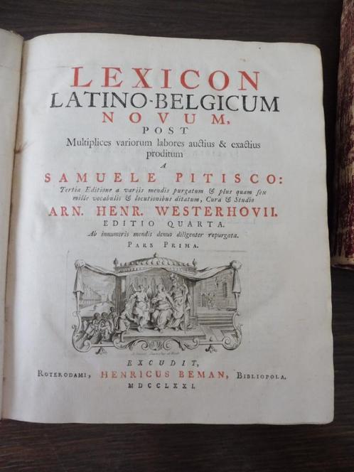 Lexicon Latino-Belgicum Novum, Antiek en Kunst, Antiek | Boeken en Manuscripten, Ophalen of Verzenden