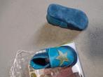 Blauwe leren babyslofjes, 3-6 mnd, 10cm, Nieuw, Kinderen en Baby's, Ophalen of Verzenden, Nieuw, Jongetje, Slofjes