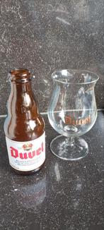 Oud glas Duvel 16.5 CL en  2 oude flesje Duvel 18 cl, Verzamelen, Ophalen of Verzenden, Zo goed als nieuw, Flesje(s), Duvel
