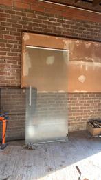 Glazen deur met onderverdeling melkglas, Ophalen, Gebruikt, 80 tot 100 cm, Binnendeur